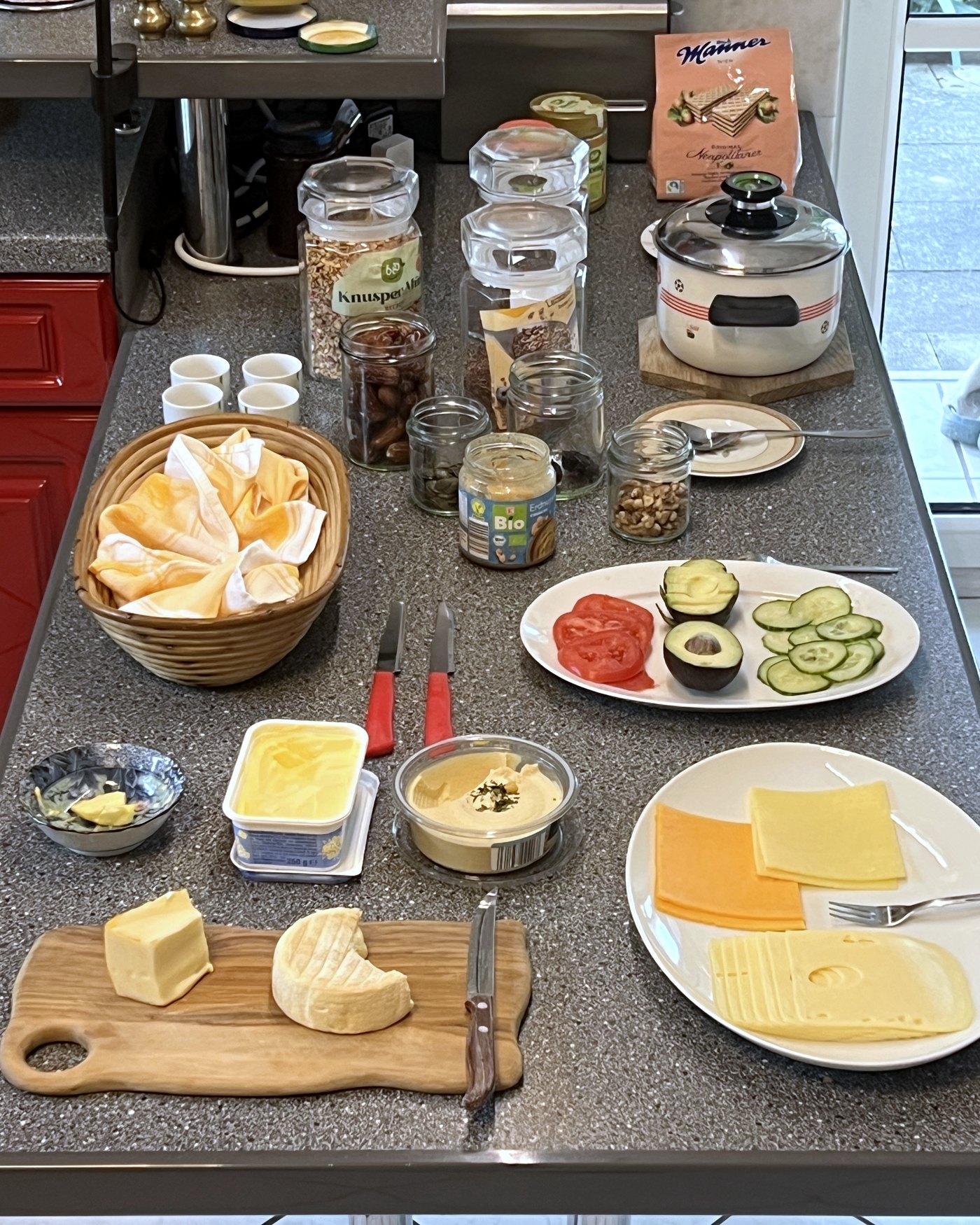 Vegetarisches Frühstücksbüffet